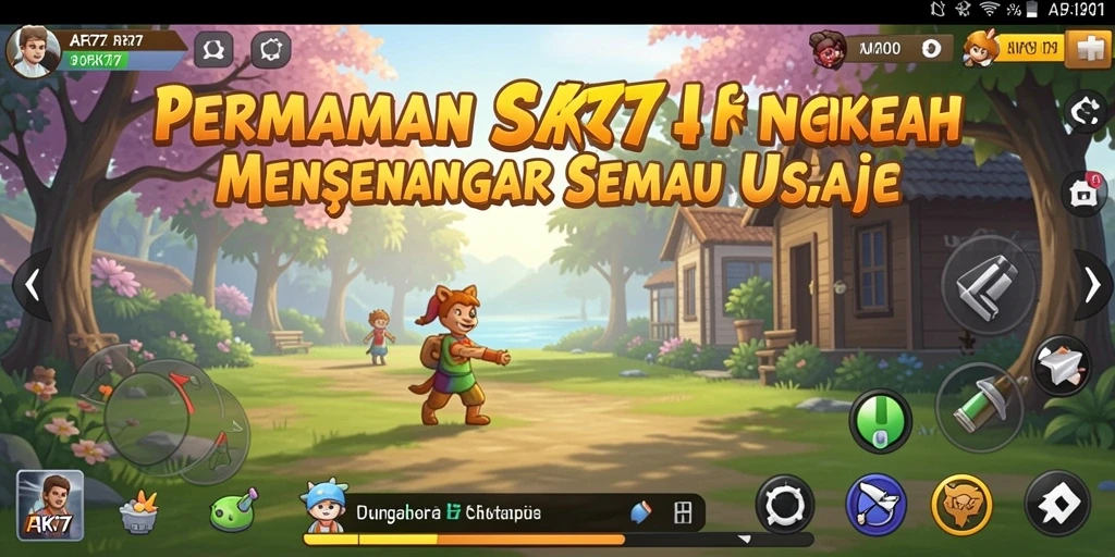 Tampilan gameplay AFK77 yang santai dan menyenangkan.