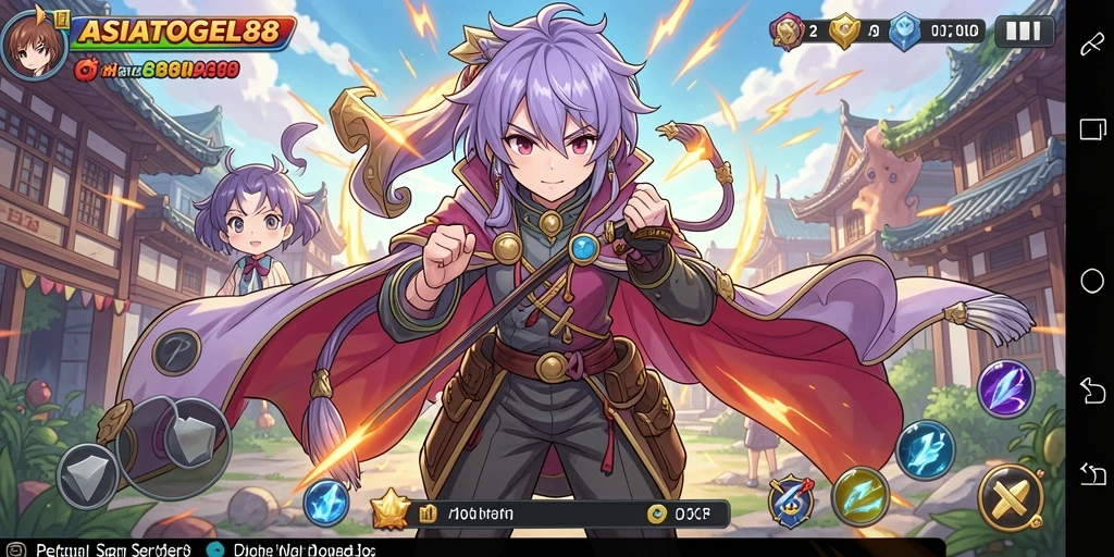 Tampilan gameplay ASIATOGEL88 yang menarik dan penuh warna.