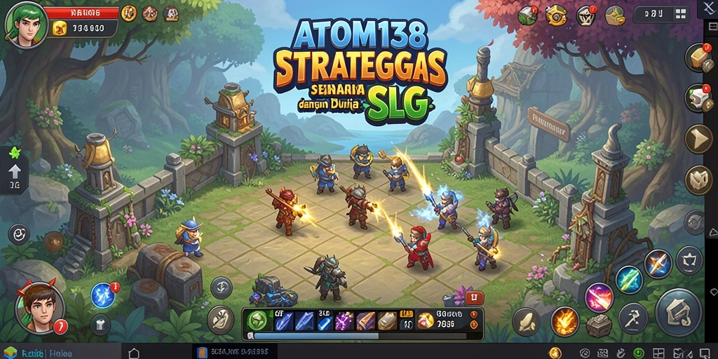 Tampilan gameplay seru dalam ATOM138 dengan strategi mendalam.