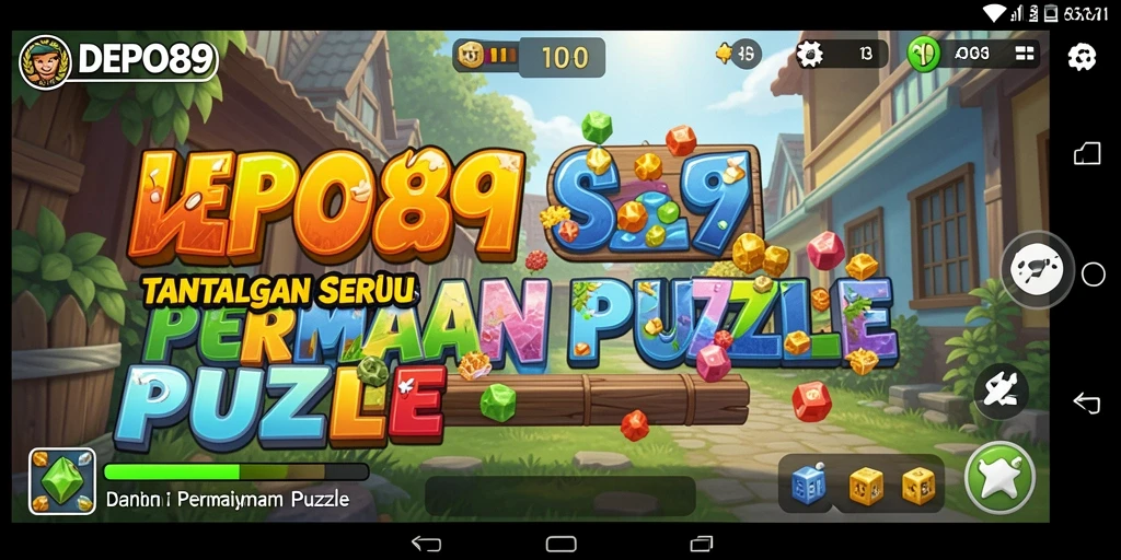 Tampilan gameplay DEPO89 yang menarik dan menantang para pemain puzzle.
