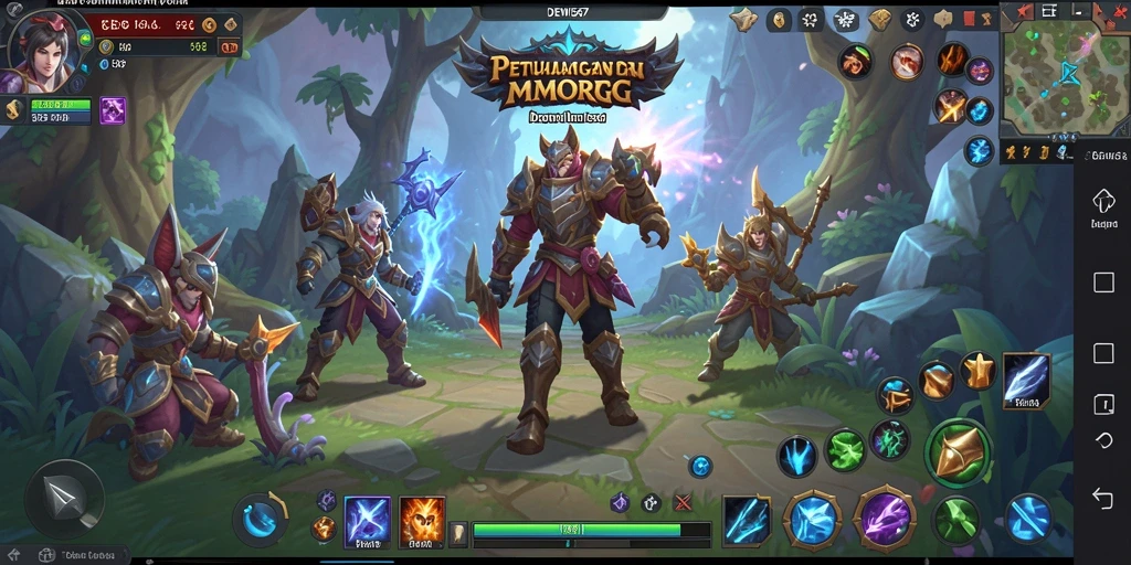 Tampilan menangkap momen seru dalam gameplay MMORPG DEWI567.