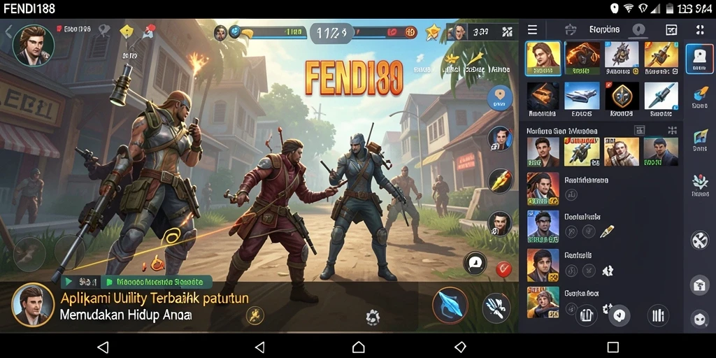 Tampilan antarmuka aplikasi FENDI188 yang intuitif dan menarik.
