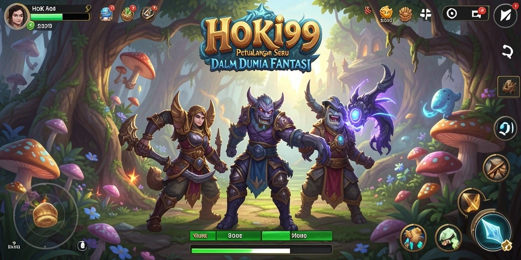 Tangkapan layar utama HOKI99 menampilkan aksi petualangan yang mendebarkan.