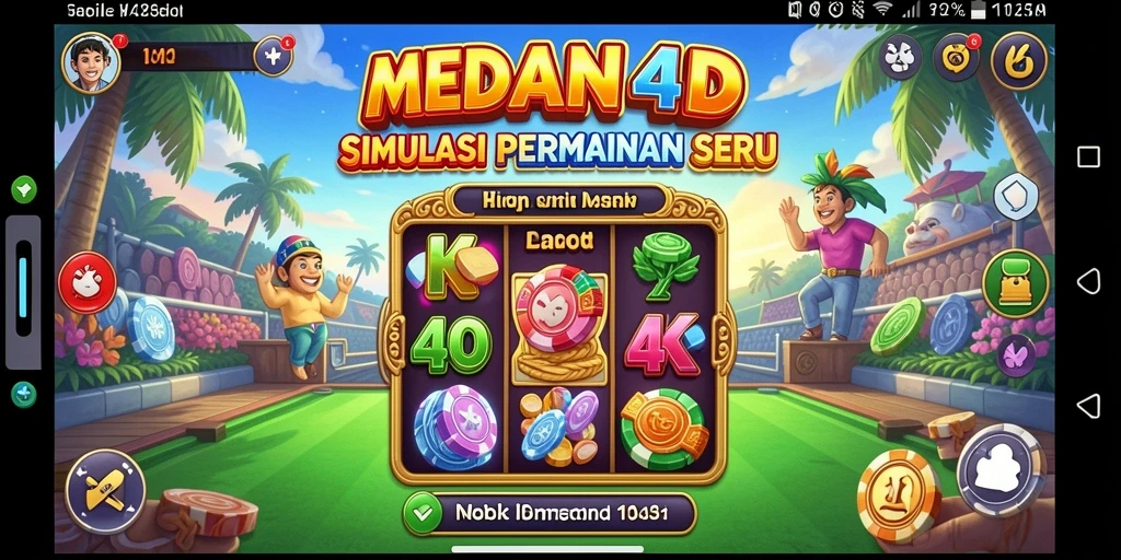 Tampilan gameplay utama MEDAN4D yang menarik dan interaktif.