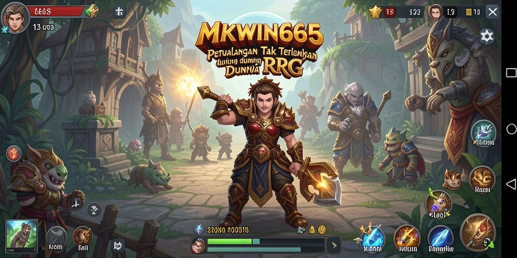 Tampilan menakjubkan dari gameplay RPG di MKWIN666.