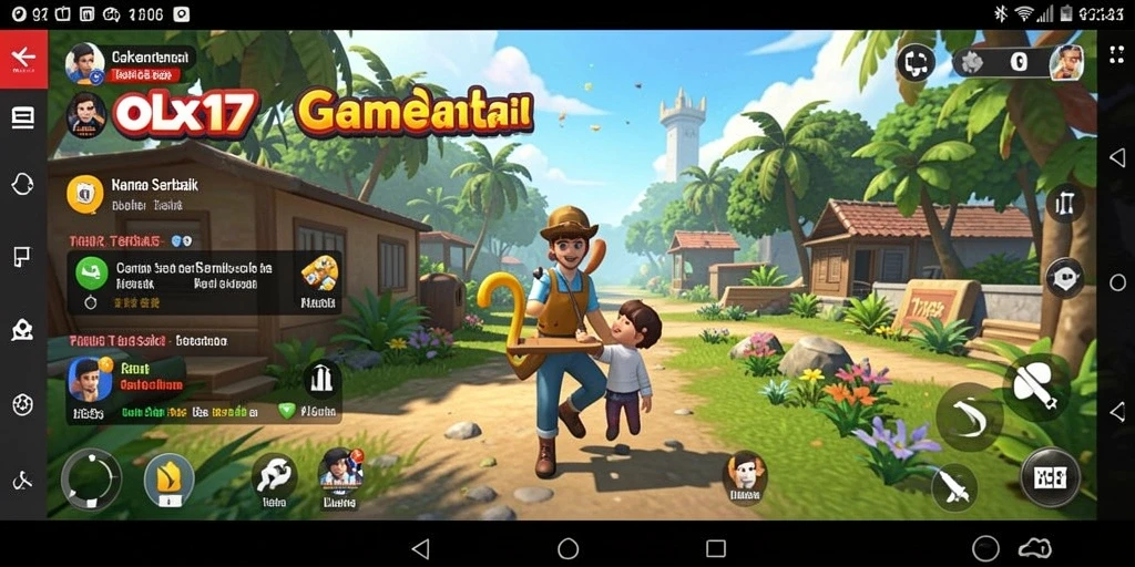 Screenshot OLX17 menampilkan keseruan gameplay penuh warna.