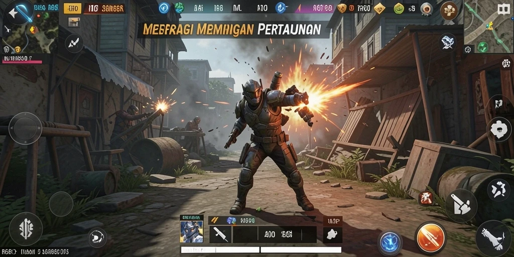 Screenshot R6R6 yang menunjukkan serangan strategis dalam pertempuran.