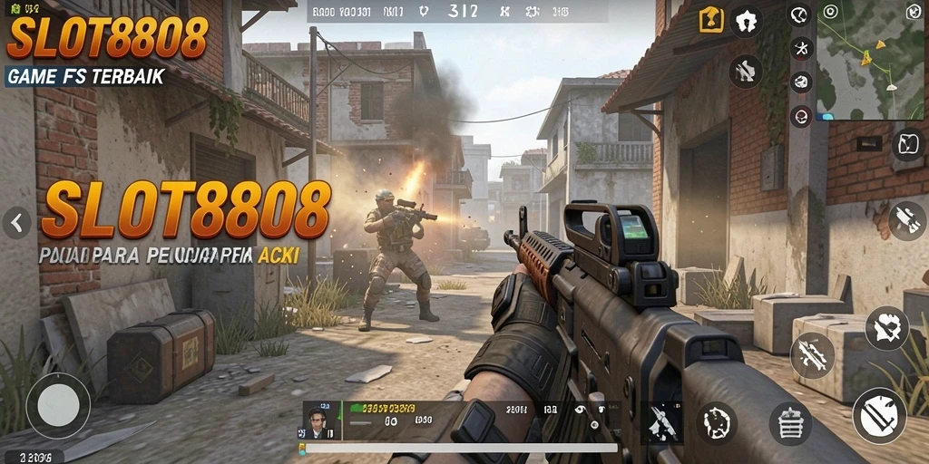 Tangkapan layar gameplay SLOT8808 yang menegangkan dan penuh aksi.