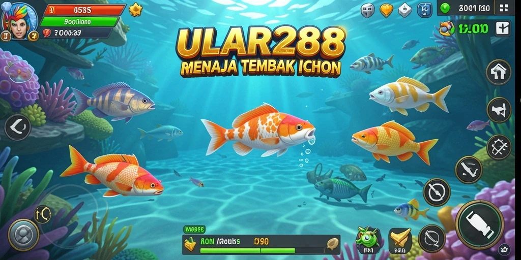 Tampilan gameplay ULAR288 menembak ikan yang seru dan menarik.