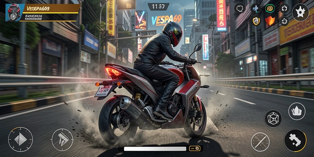 Tangkapan layar gameplay VESPA69 menampilkan suasana Horror yang menegangkan.