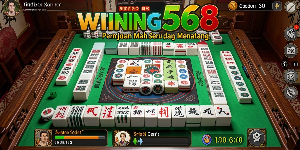 Tampilan gameplay utama WINNING568 yang adiktif dalam permainan Mahjong.